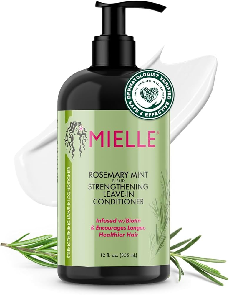 Mielle Organics Rosemary Mint Strengthening Leave In Conditioner for Curly Hair - Hydrating Hair ... | Amazon (US)
