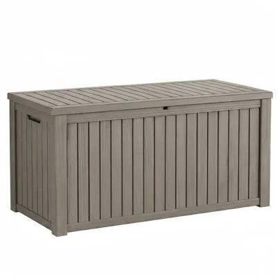 Decksplore 210 Gallons Water Resistant Resin Lockable Deck Box | Wayfair North America