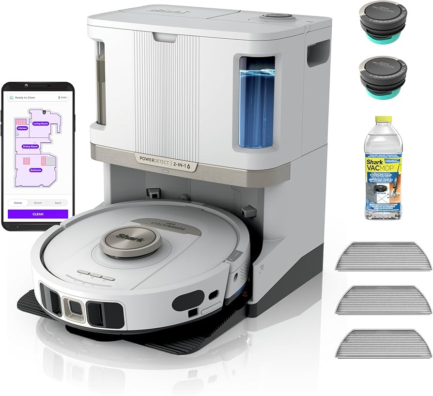 Shark Robot Vacuum & Mop Combo, PowerDetect NeverTouch Pro, Self-Emptying, Self-Refill with Self-... | Amazon (US)