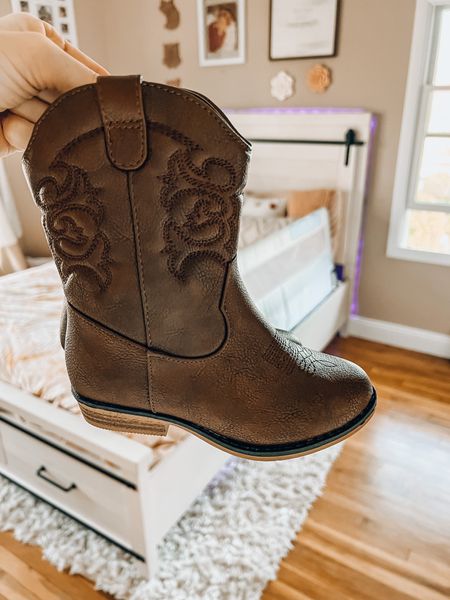 Lily is OBSESSED with her new cowgirl boots! How cute are these boots from Target for under $25! 🎯 Mike also added lighting behind her bed because she was nervous at night & it’s such a cute touch. 💜 

#LTKshoecrush #LTKkids #LTKunder50