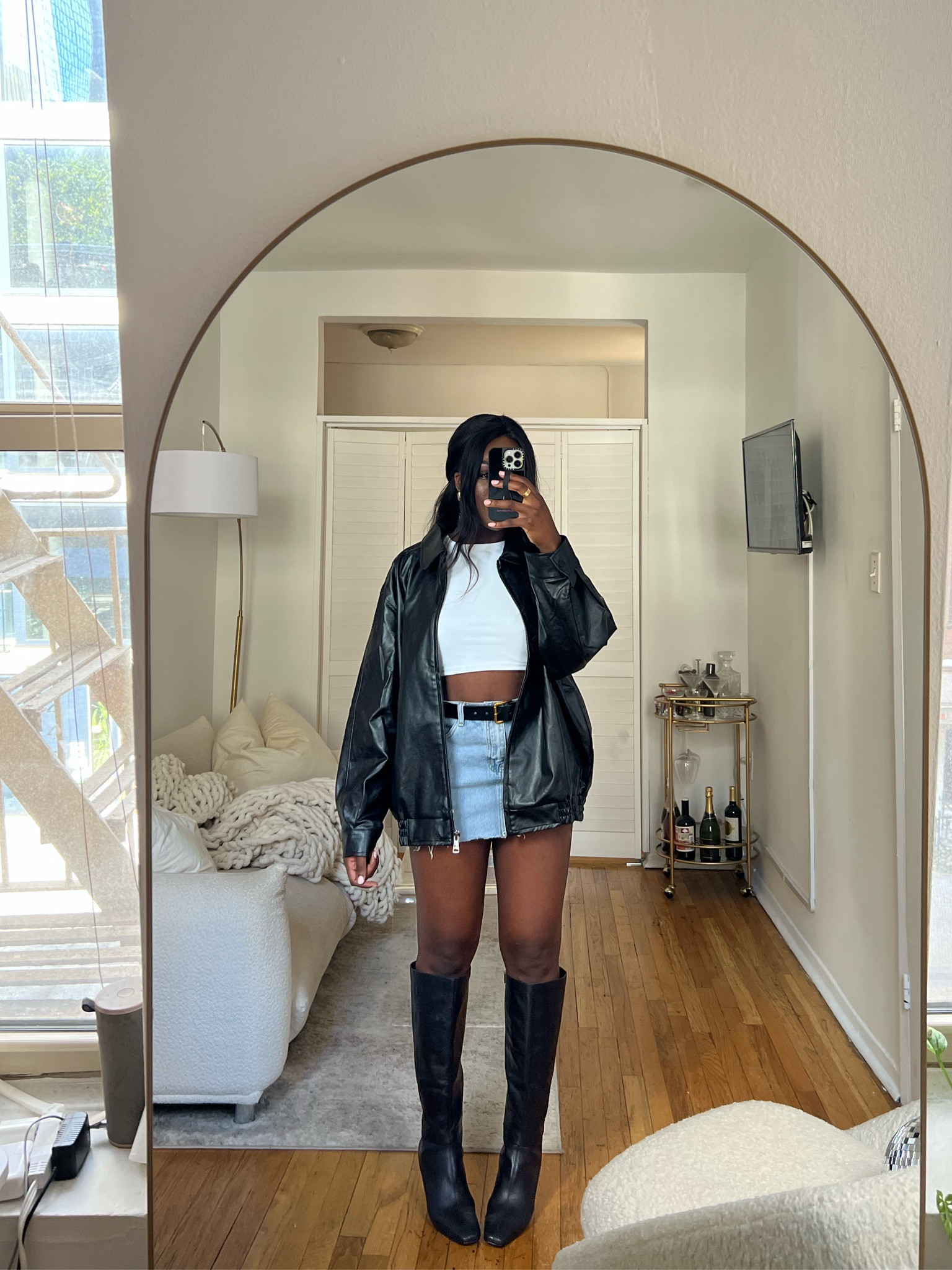 Denim skirt, bomber jacket, oversized jacket, Fall style, fall outfit, fall fashion, trousers, fall boots, sock boot, black boots, fall purse, bodysuit, blazer, ootd, fall outfit ideas, loafers, fall outfit inspo, outfit inspo, casual outfit ideas, chic outfit, blazer outfit, loafers outfit, casual chic, everyday outfit, fall trends, outfit inspiration, outfit in motion

#LTKsalealert #LTKfindsunder100 #LTKSale