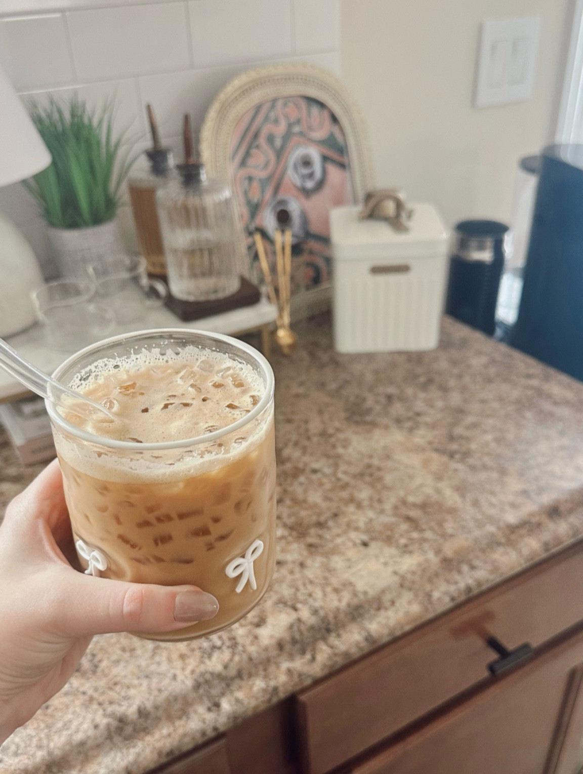 morning essentials ☕️ linked everything from my cozy coffee corner! this Anthropologie juice glass doubles as the perfect latte cup. 🎀

target finds | anthropologie home | coffee bar | espresso chow 

#LTKFindsUnder100 #LTKHome #LTKWatchNow