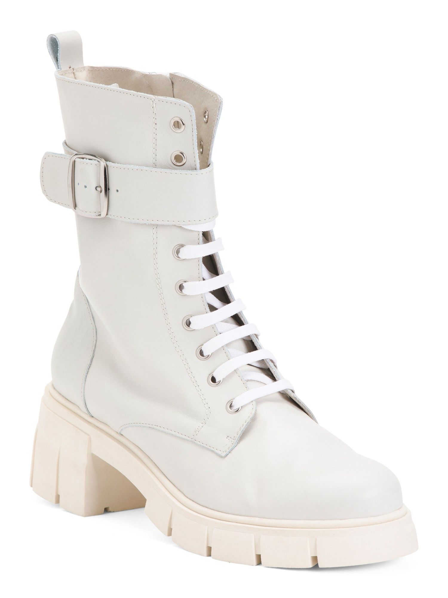 Leather Lace And Strap Ankle Boots | Women's Shoes | Marshalls | Marshalls