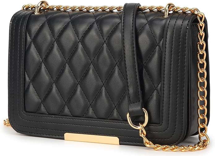 lola mae Crossbody Bags for Women Fashion Quilted Shoulder purse with Convertible Chain Strap Cla... | Amazon (US)
