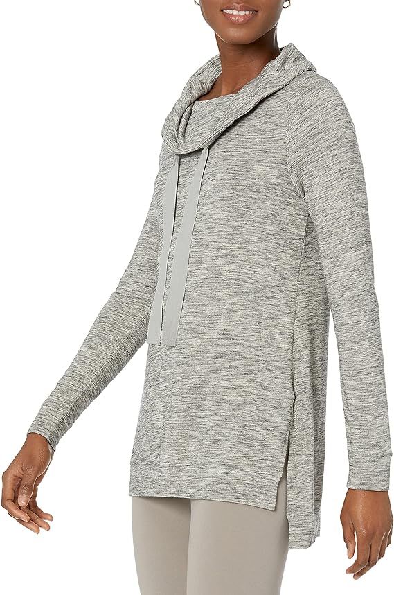 Amazon.com: Daily Ritual Women's Supersoft Terry Long-Sleeve Funnel Neck Tunic, Grey Heather, Spa... | Amazon (US)