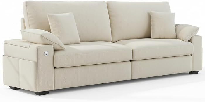 88.58" Modern Loveseat Couches for Living Room, Comfy Sofa with Deep Seat Couch, USB/Type-C Port,... | Amazon (US)
