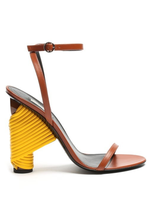 Bistrot leather high-heel sandals | Balenciaga | Matches (US)