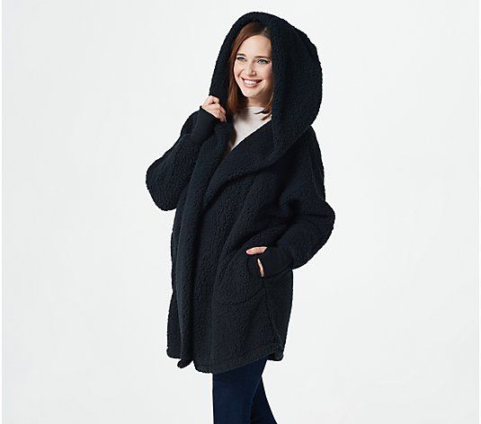 G.I.L.I. Got It Love It The Lounger Oversized Sherpa Hoodie | QVC