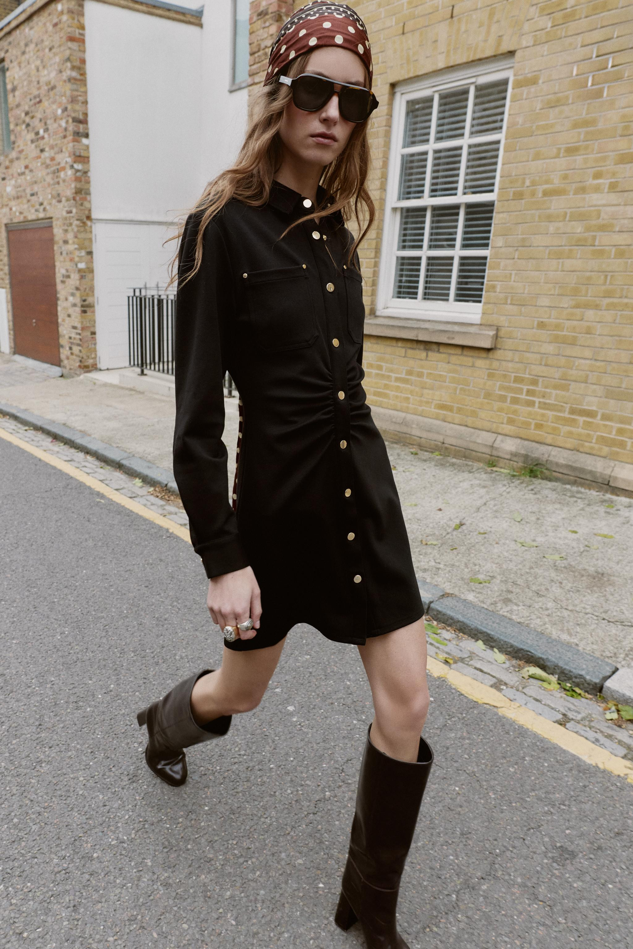 FITTED CREPE DRESS | Zara US