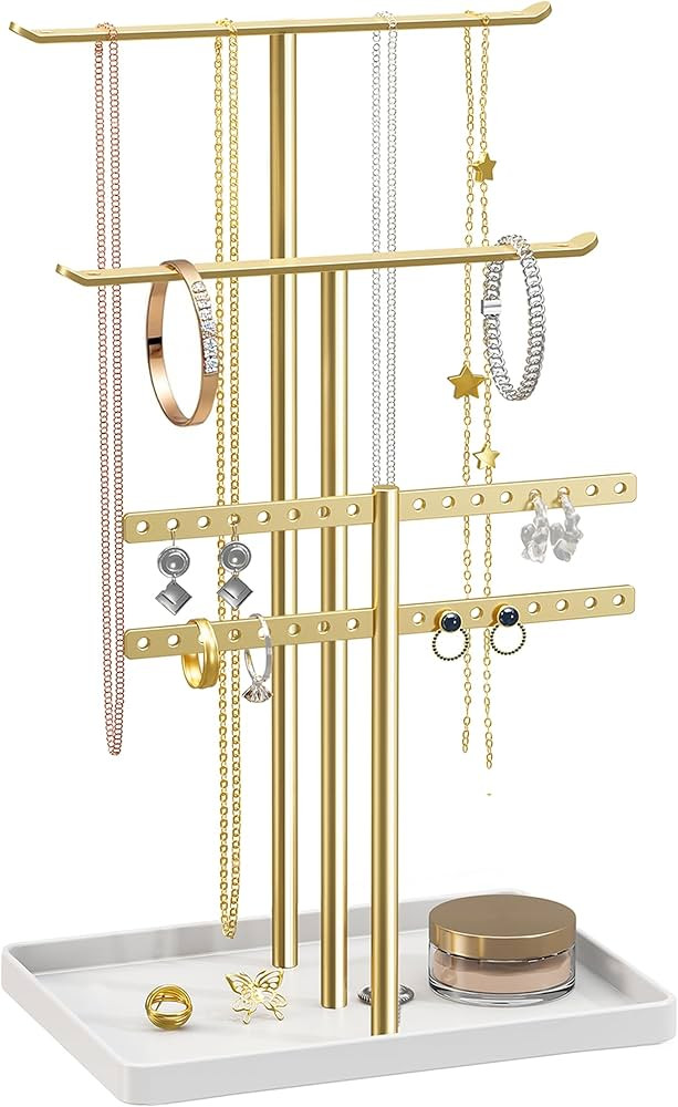 pickpiff Jewelry Stand Holder Organizer: 14.5" Sturdy Hanger for 80 Pcs Jewelry, Gift for Women, ... | Amazon (US)