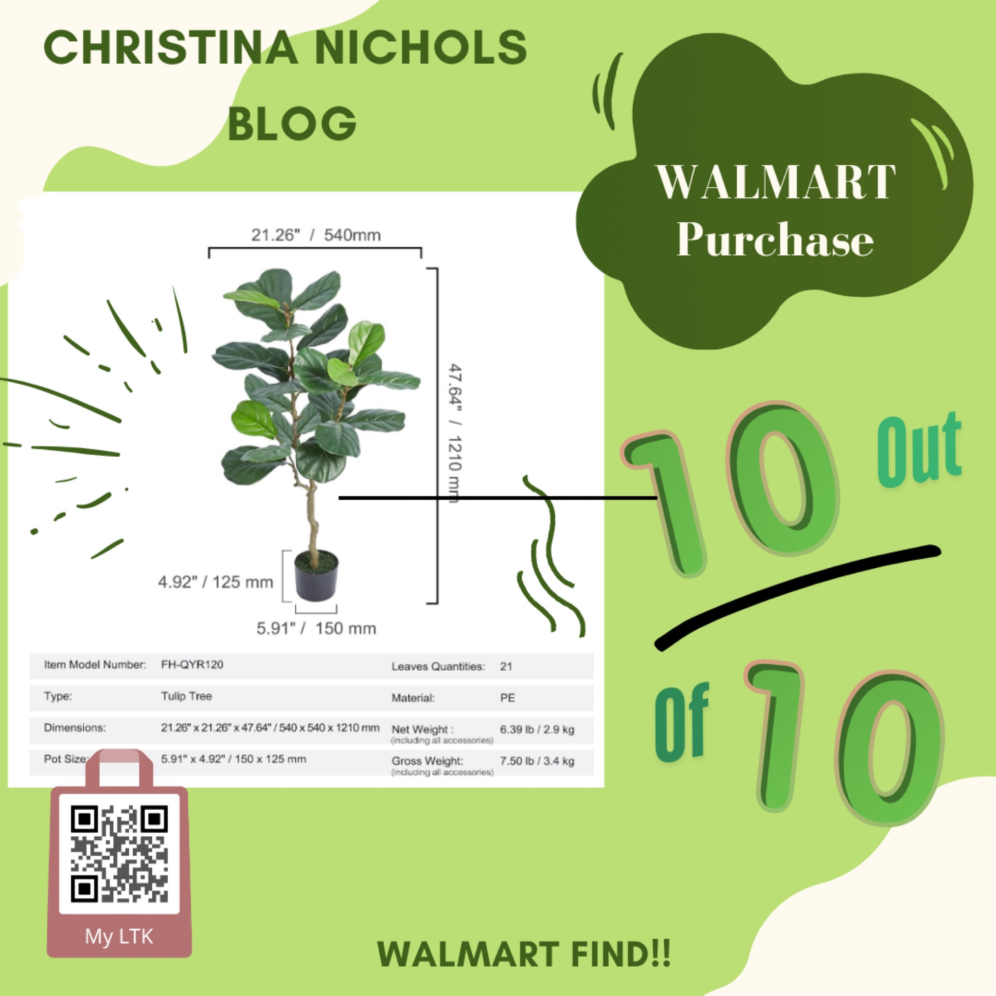 Walmart find fiddle leaf fig artificial plant. 10/10 quality, color, realistic. No water needed!!! Amazing #savewater #artificial #Walmartfind #christinanicholsblog #homedecor

#LTKfindsunder100 #LTKhome
