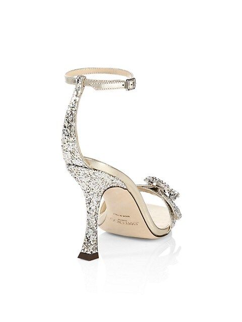 Marsai Crystal-Embellished Glitter Sandals | Saks Fifth Avenue