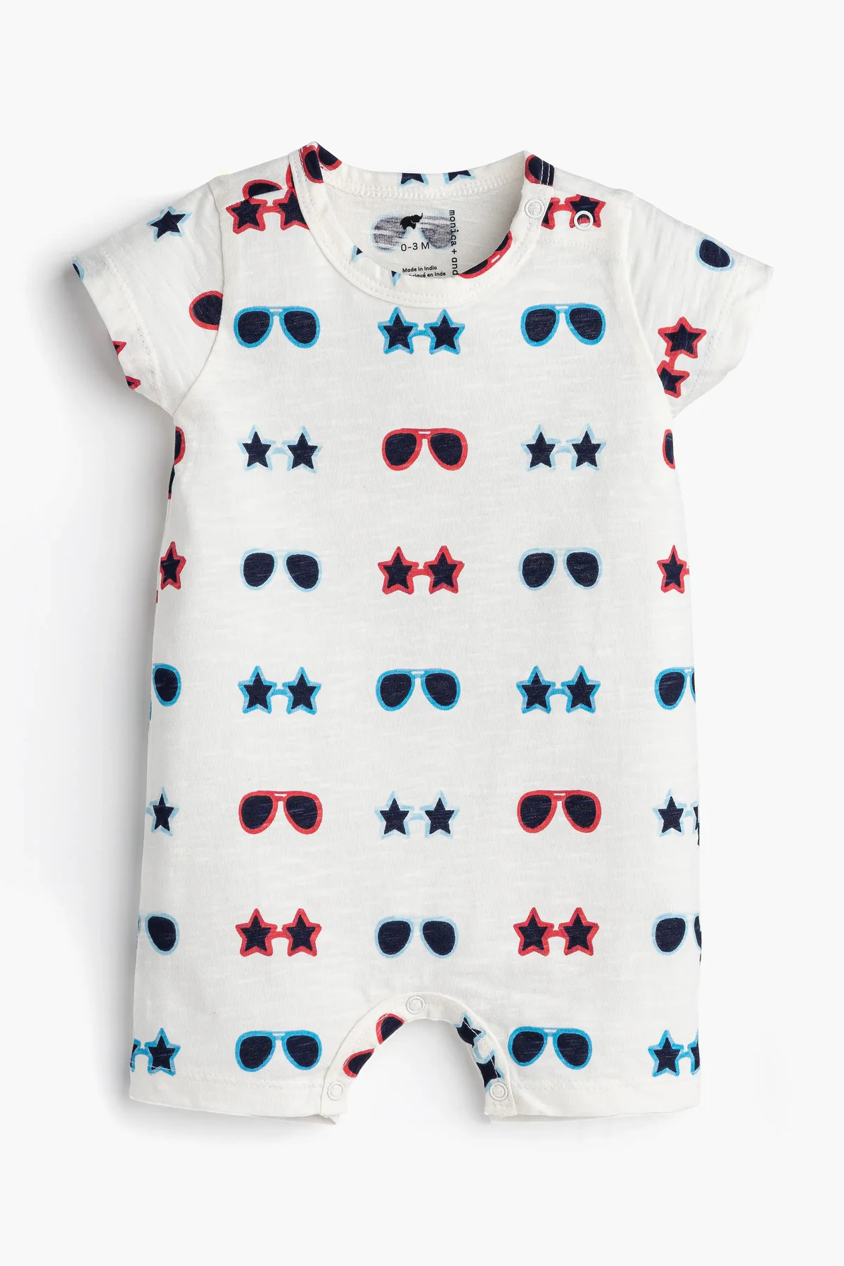 Slub Shorty Romper - Organic Baby Clothes - Monica + Andy | Monica + Andy