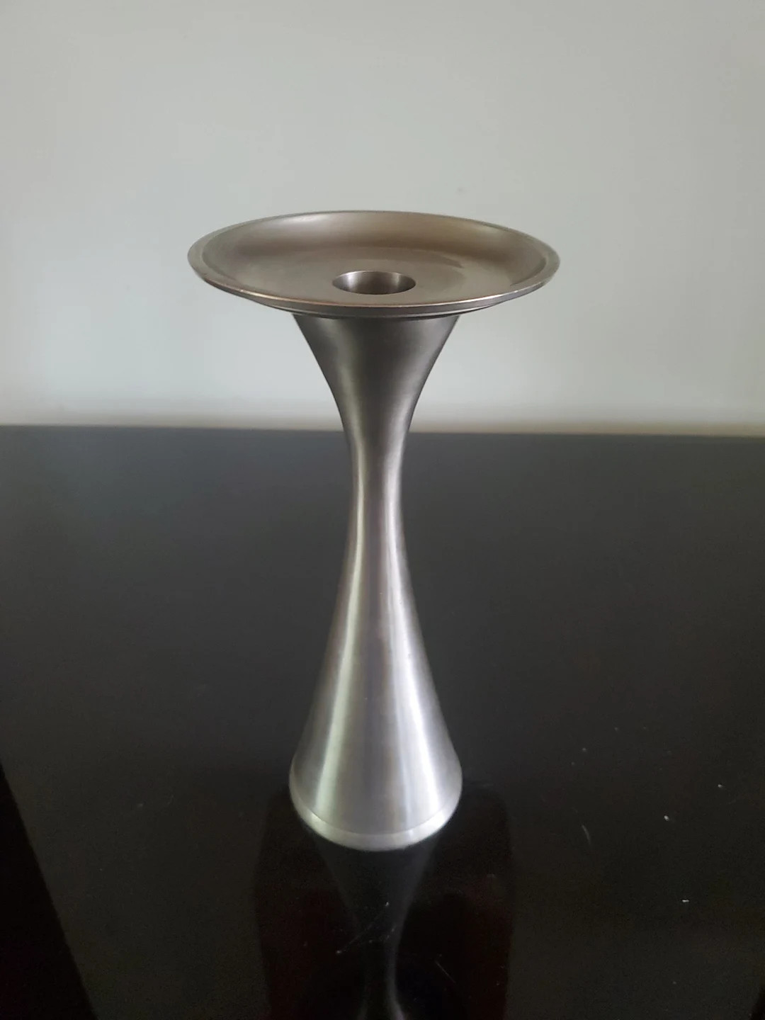 Vtg Mid Century Modern Space Age Pewter Candlestick Taper Candle Holder - Etsy | Etsy (US)