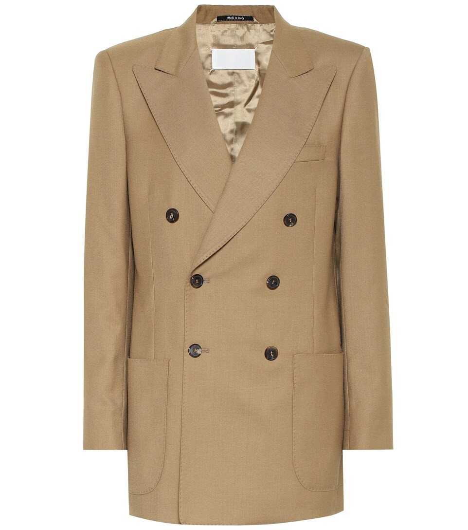 Double-breasted wool-blend blazer | Mytheresa (UK)
