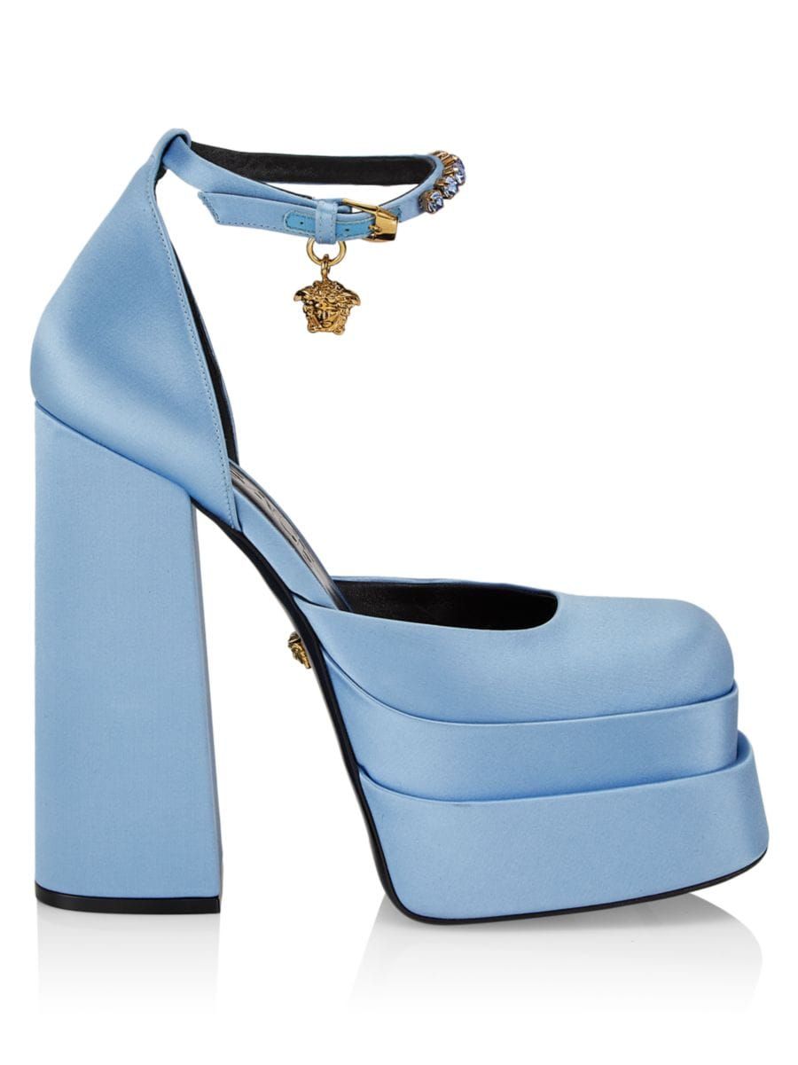 Versace Satin Platform Pumps | Saks Fifth Avenue