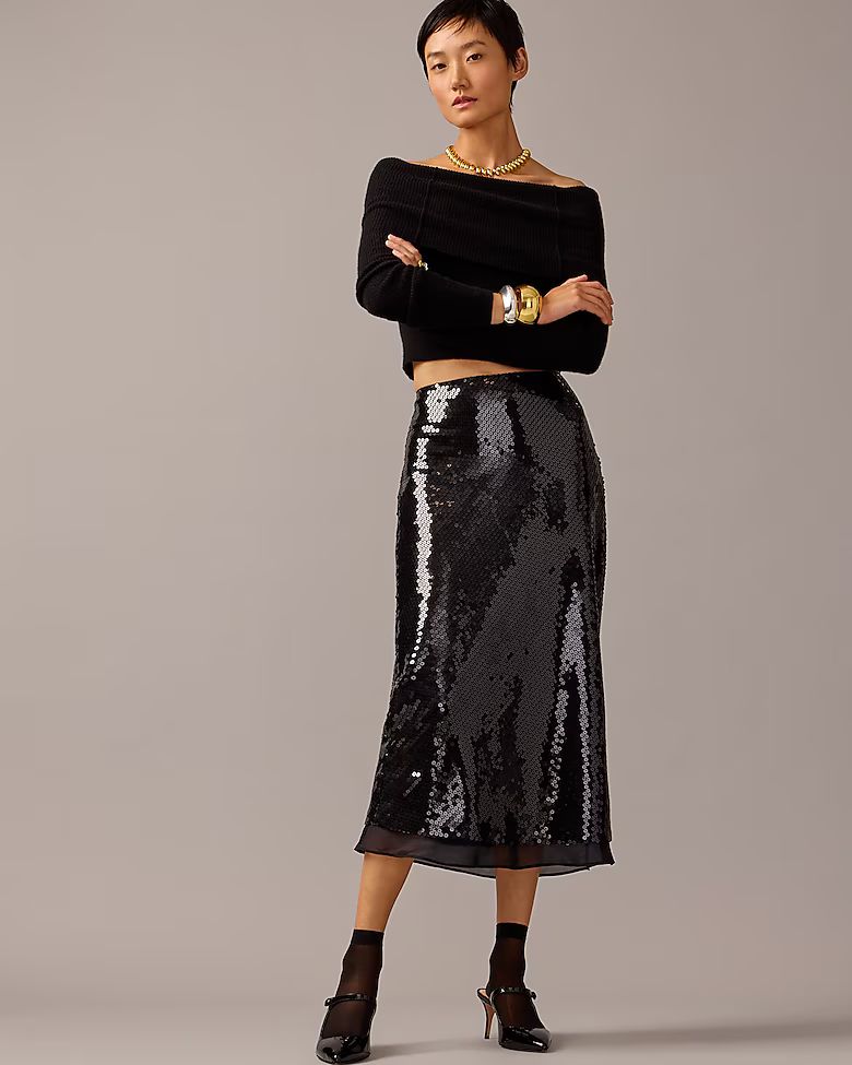 Limited-edition Anna October© X J.Crew sequin skirt | J.Crew US