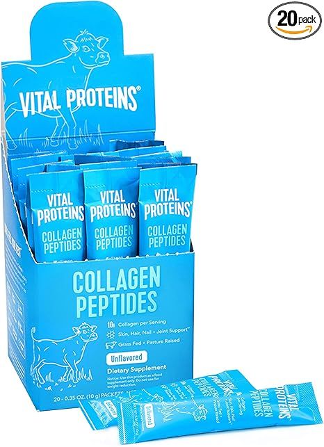 Vital Proteins Collagen Peptides Powder Supplement (Type I, III) Travel Packs, Hydrolyzed Collage... | Amazon (US)