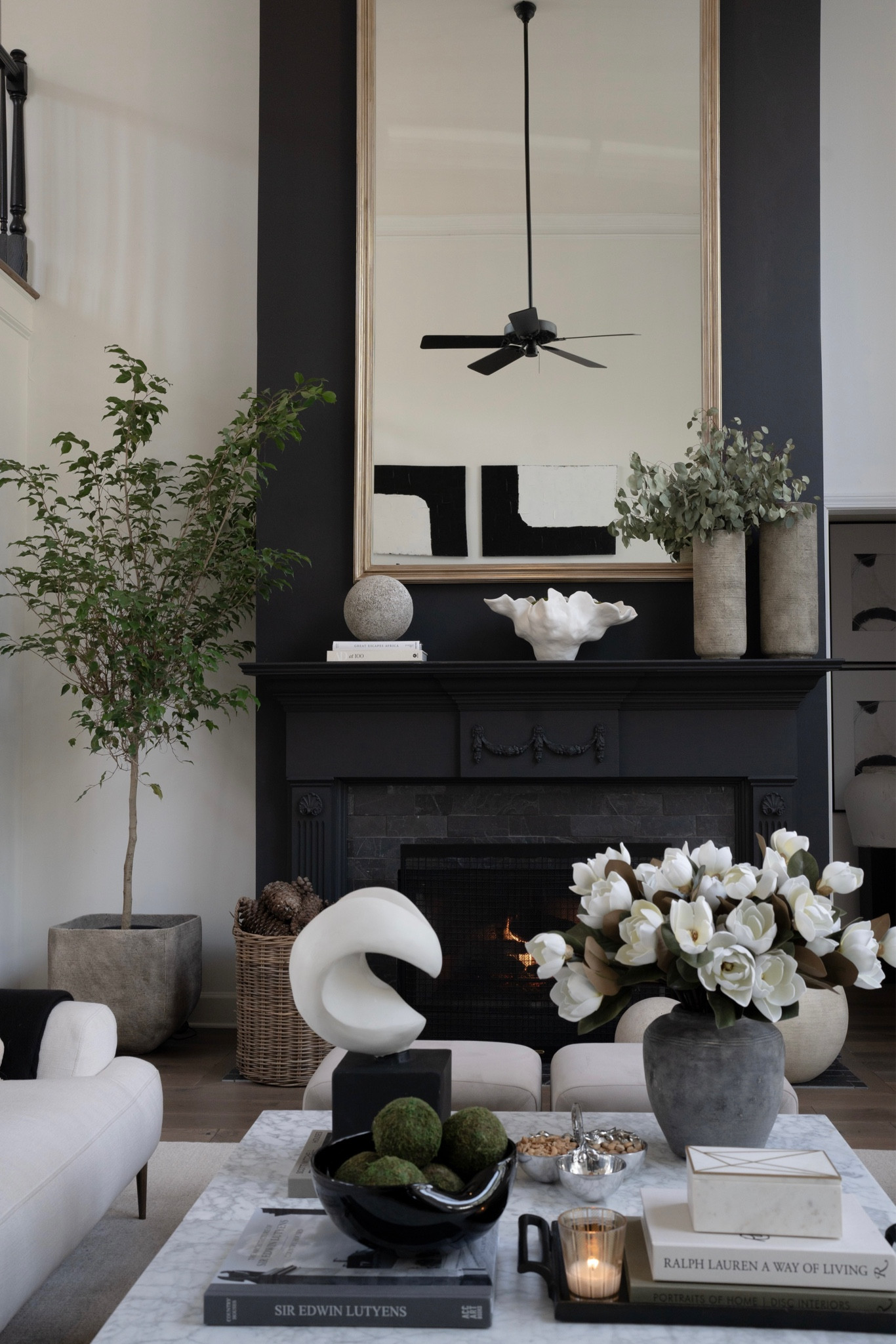 Our modern cottage living room. The room is a mix of modern, classic design and organic elements.

#LTKhome #LTKMostLoved #LTKstyletip