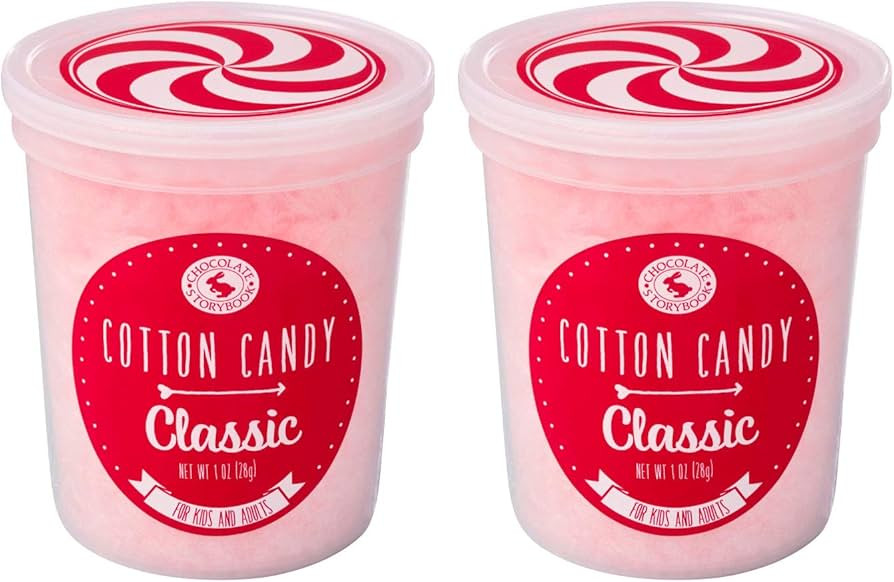 Classic Pink Gourmet Flavored Cotton Candy (2 Pack) – Unique Idea for Holidays, Birthdays, Gag ... | Amazon (US)