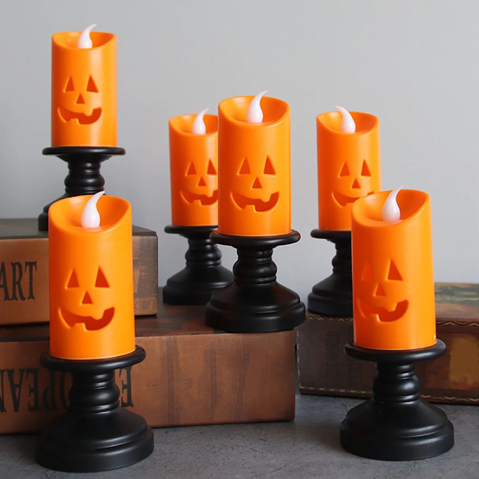 RKZDSR Halloween LED Candle Light - Halloween Candle Pumpkin Lights, Flameless Candles, Luminary ... | Walmart (US)