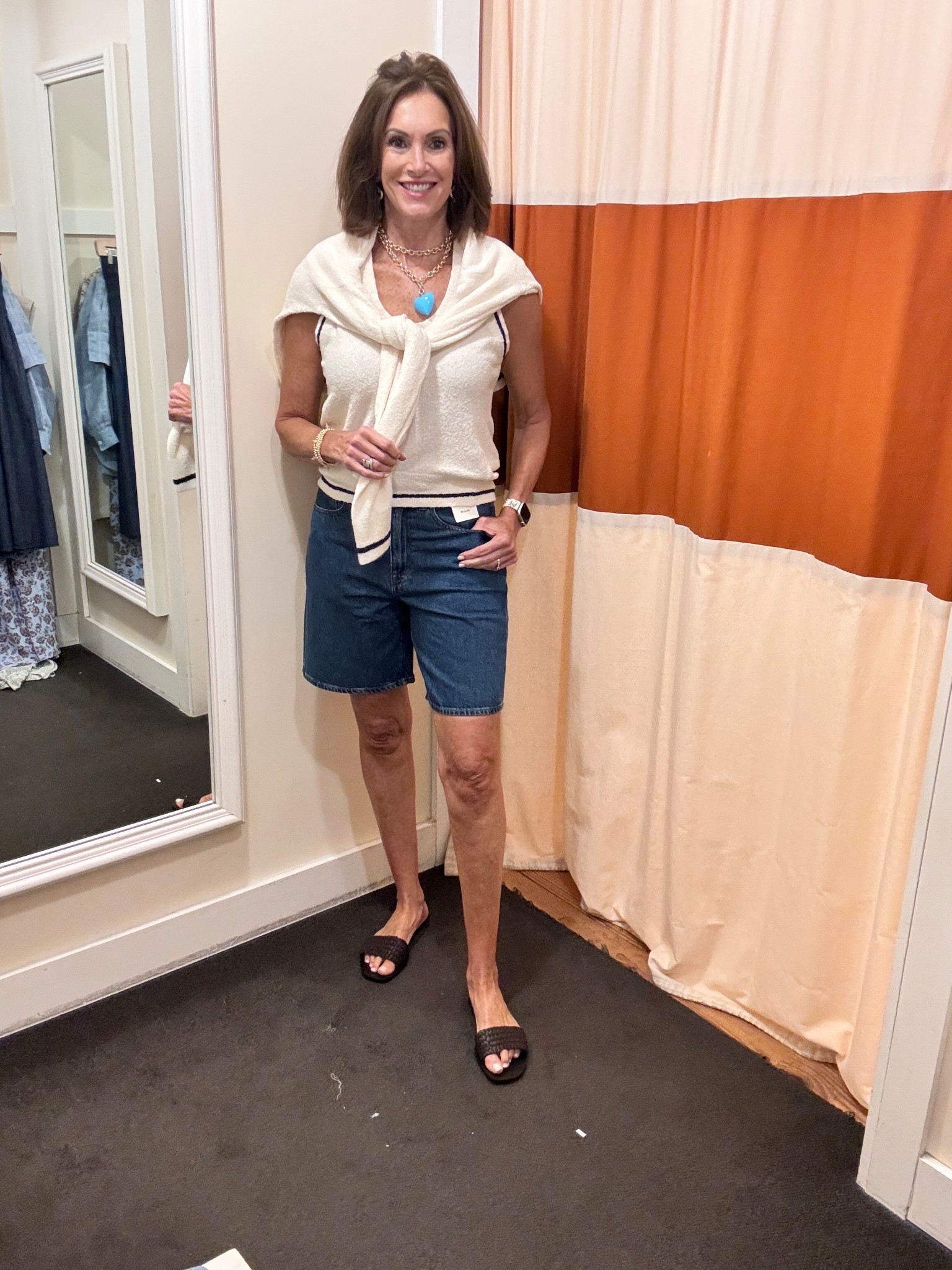 Boucle tank - M
Matching boucle cardigan - M (couldn’t find it online)

Bermuda jean shorts  -28

Summer outfit 
Country concert outfit


#LTKxMadewell #LTKStyleTip #LTKSaleAlert