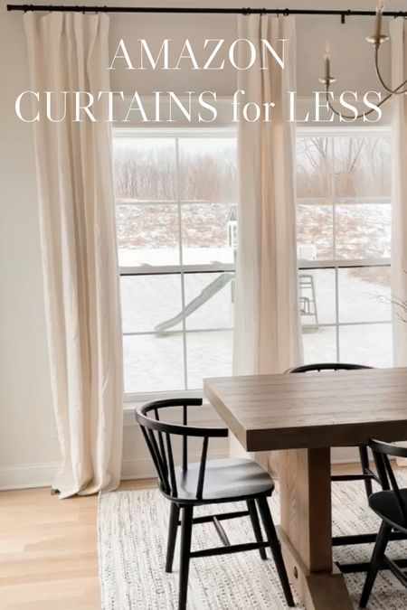 Pottery barn dupe curtains. Amazon curtains. 

#LTKunder100 #LTKFind #LTKhome