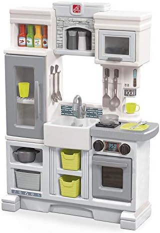 Step2 Downtown Delights Play Kitchen | Kids Kitchen Playset | Kitchen Toy with Realistic Lights &... | Amazon (US)