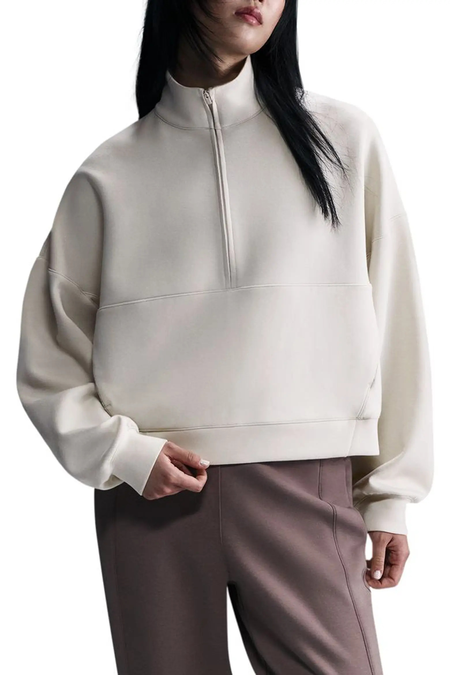 24.7 ImpossiblySoft Dri-FIT Oversize Half Zip Top (Women) | Nordstrom | Nordstrom
