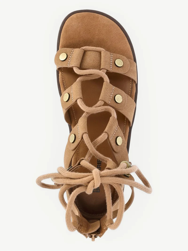 No Boundaries Women's Lace Up Gladiator Sandals | Walmart (US)