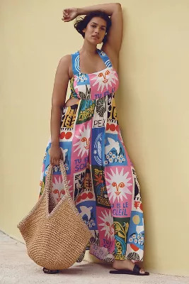 Tipped Angular Straw Tote Bag | Anthropologie (US)