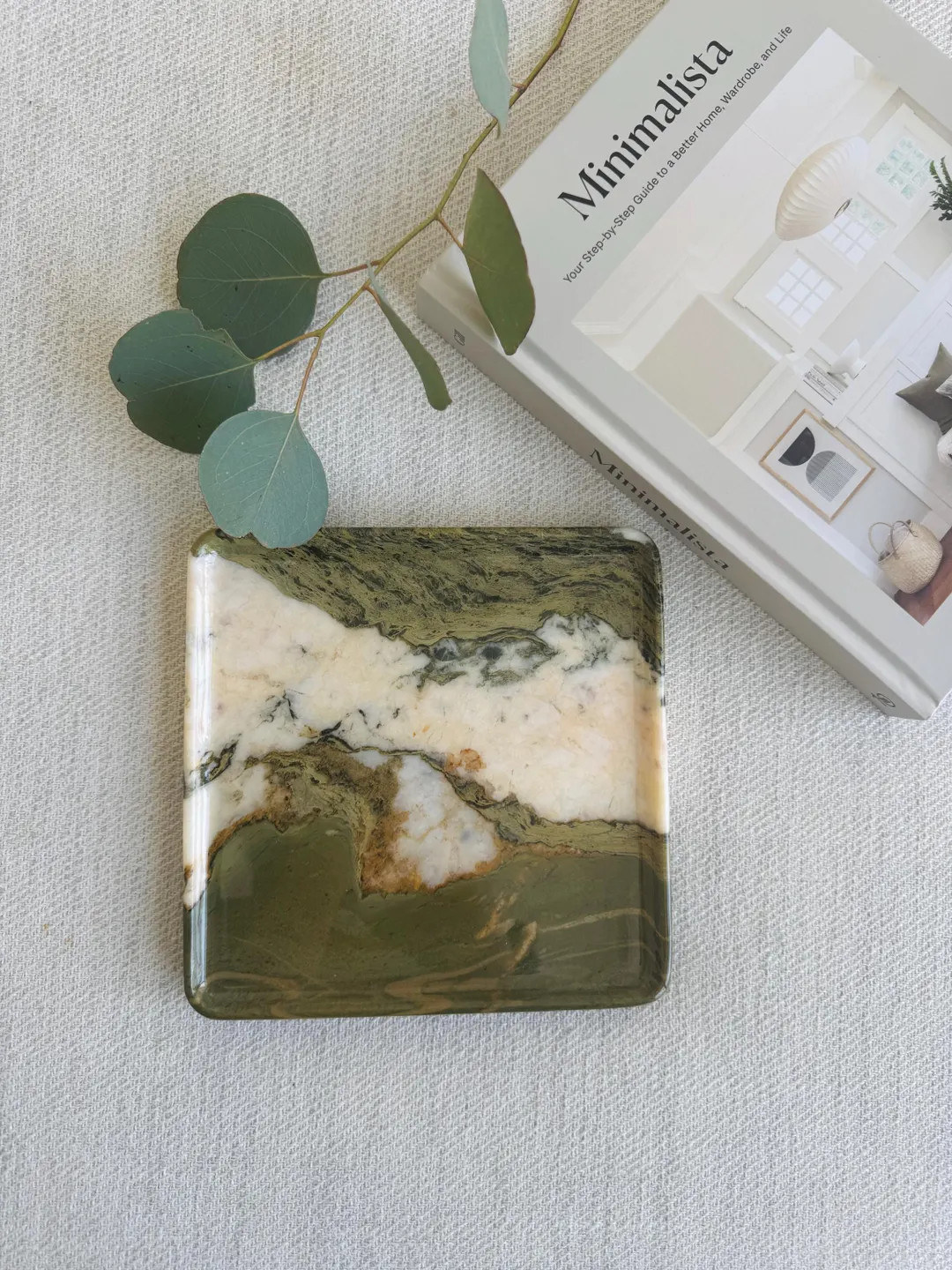 Green Marble Tray on Coffee Table Console Table Dual-sided Use Green Marble Serving Tray, Bathroo... | Etsy (US)