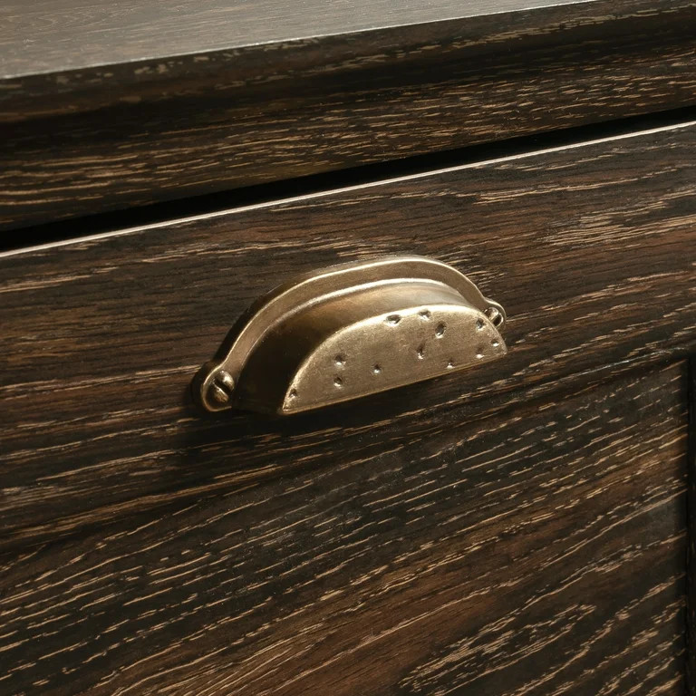 Sauder Barrister Lane Engineered Wood and Metal Lateral File Cabinet in Iron Oak | Walmart (US)