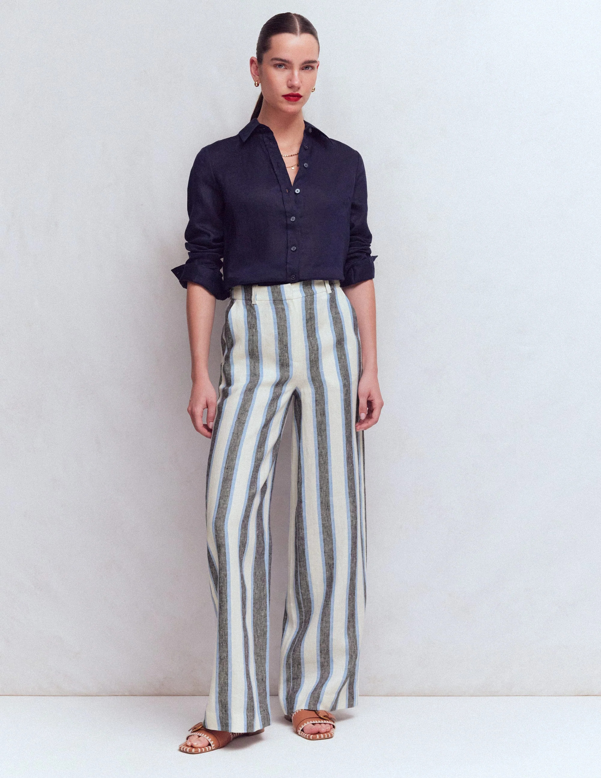 Belgravia Linen Pants-Spearmint | Boden (US)