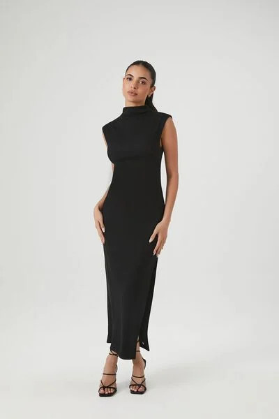 Sleeveless Mock Neck Maxi Dress | Forever 21
