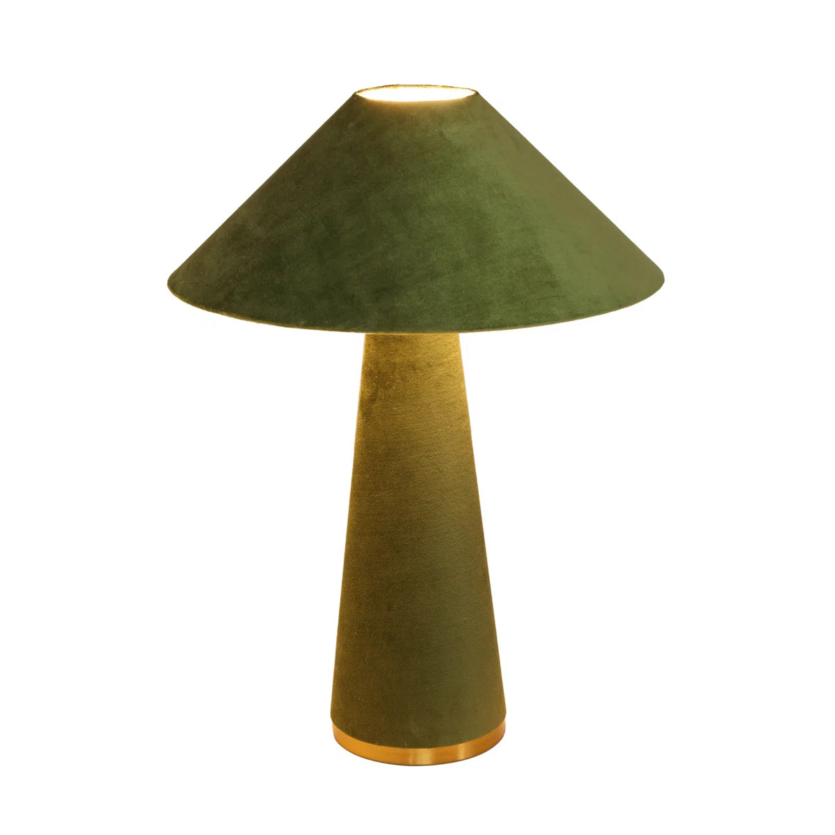 Graham Terracotta Velvet Table Lamp | Wayfair North America
