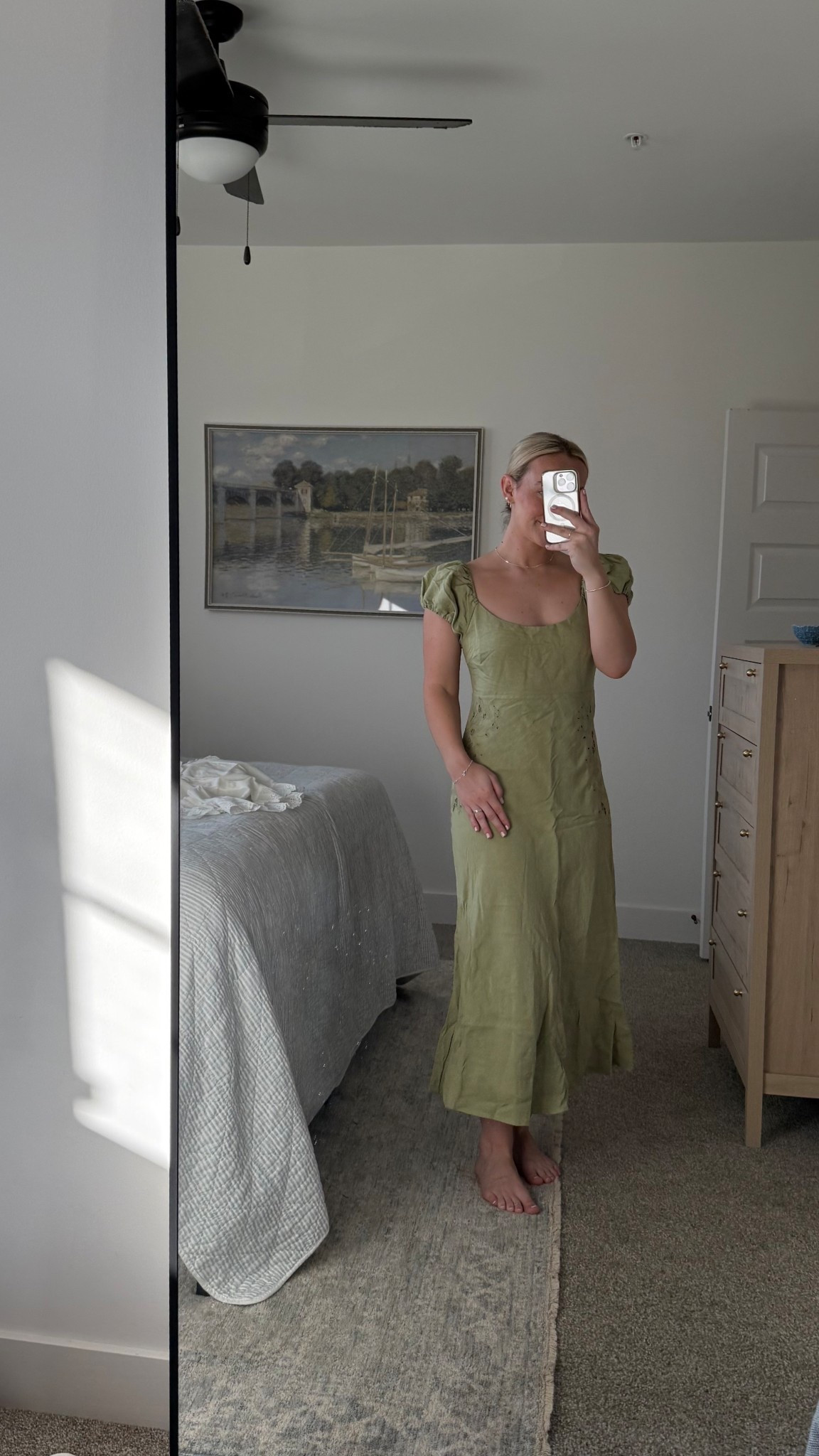 I feel like a bridgerton in this dress!! 😍 wow wow wow. The puff sleeve. The embroidery  Fits perfectly! Just needs a little steam. 🙈 Size small. 

#LTKWedding #LTKStyleTip #LTKSeasonal