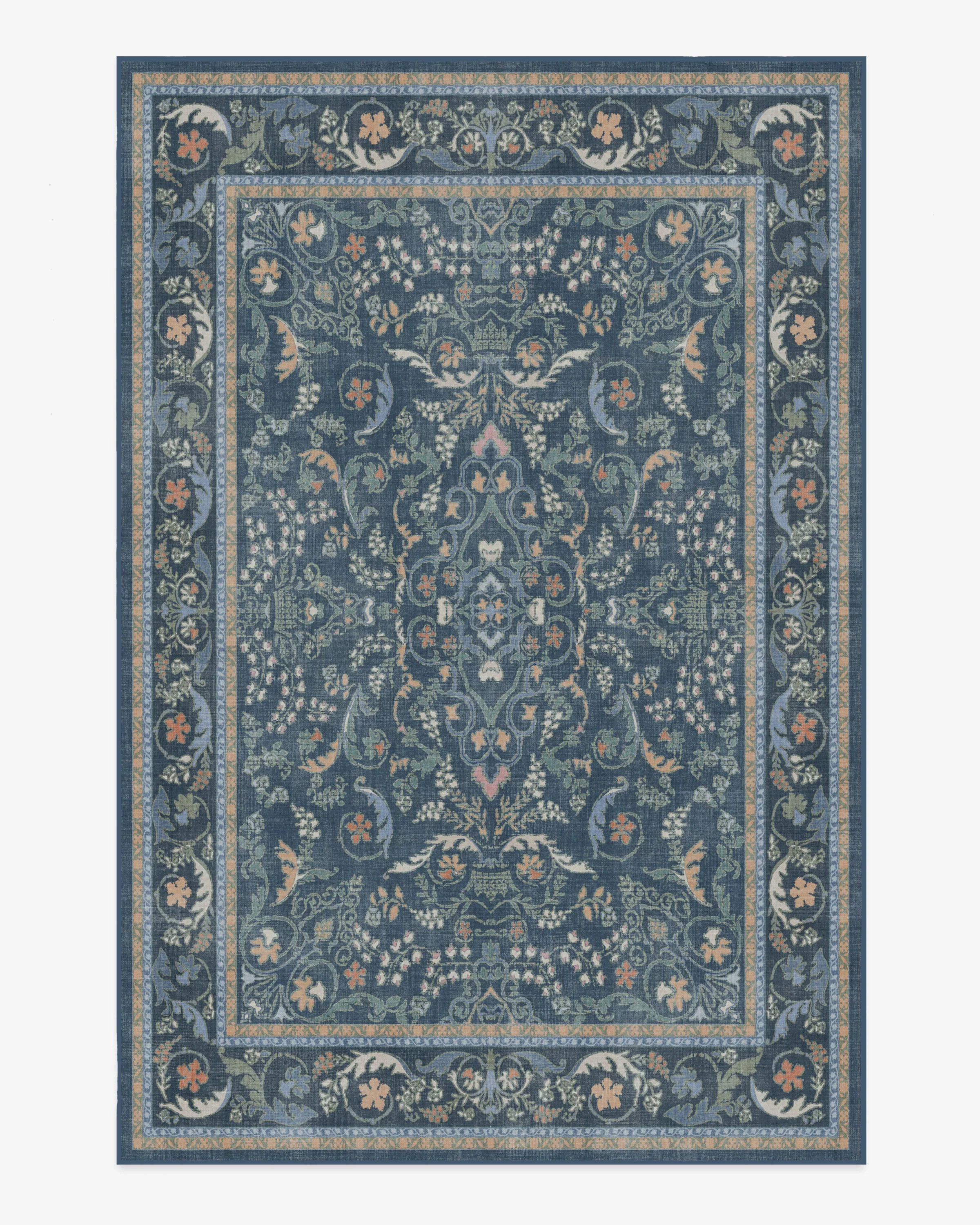 Bridgerton Fit For A Queen Blue Multicolor Rug | Ruggable | Ruggable