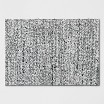 2'x3' Chunky Knit Wool Woven Rug Gray - Threshold™: Handmade Accent, Flat Pile, Indoor Use | Target