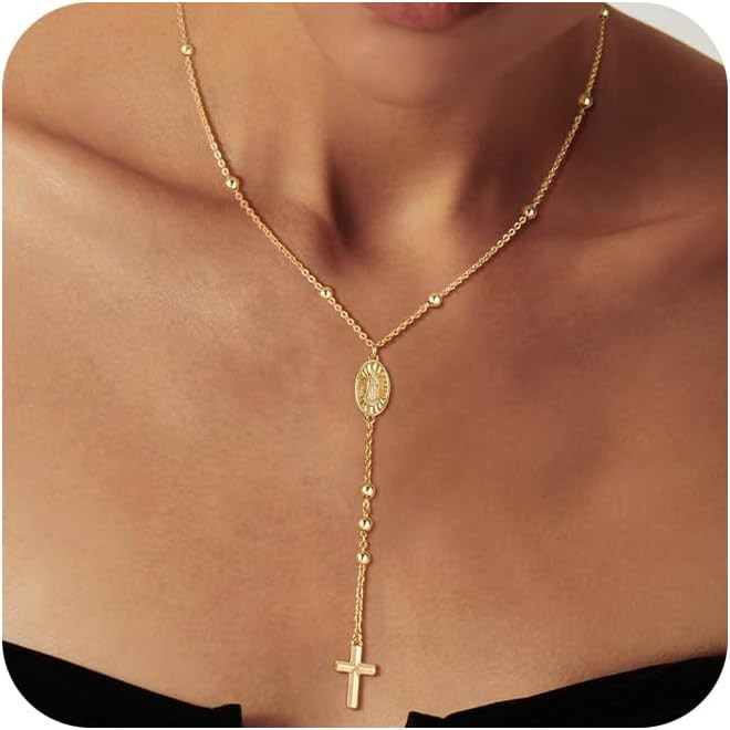 Cross Necklace for Women - Gold Necklace for Women Necklaces for Women Layered Gold Necklaces for... | Amazon (US)