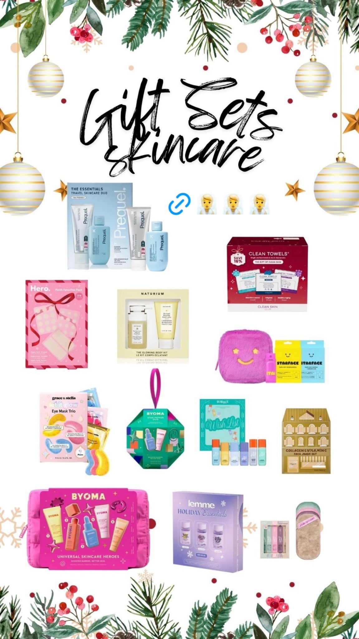Target skin care gift sets! 

Byoma, prequel, Scarface, lemme,  naturium, clean skin club

#LTKGiftGuide #LTKCyberWeek #LTKselfcare