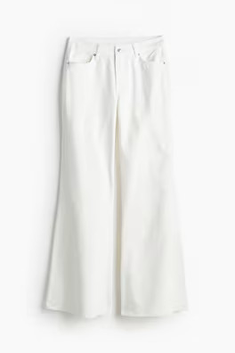 Bootcut High Jeans - High waist - Long - White - Ladies | H&M US | H&M (US + CA)