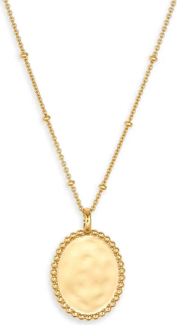 Monica Vinader Hammered Pendant Necklace | Nordstrom | Nordstrom