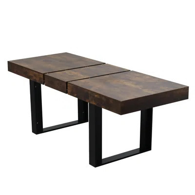 Extendable Dining Room Table For 6 8 10, Modern Farmhouse Wooden Kitchen Expanding Table, Long Large Expandable Dining Room Conference Table | Wayfair North America