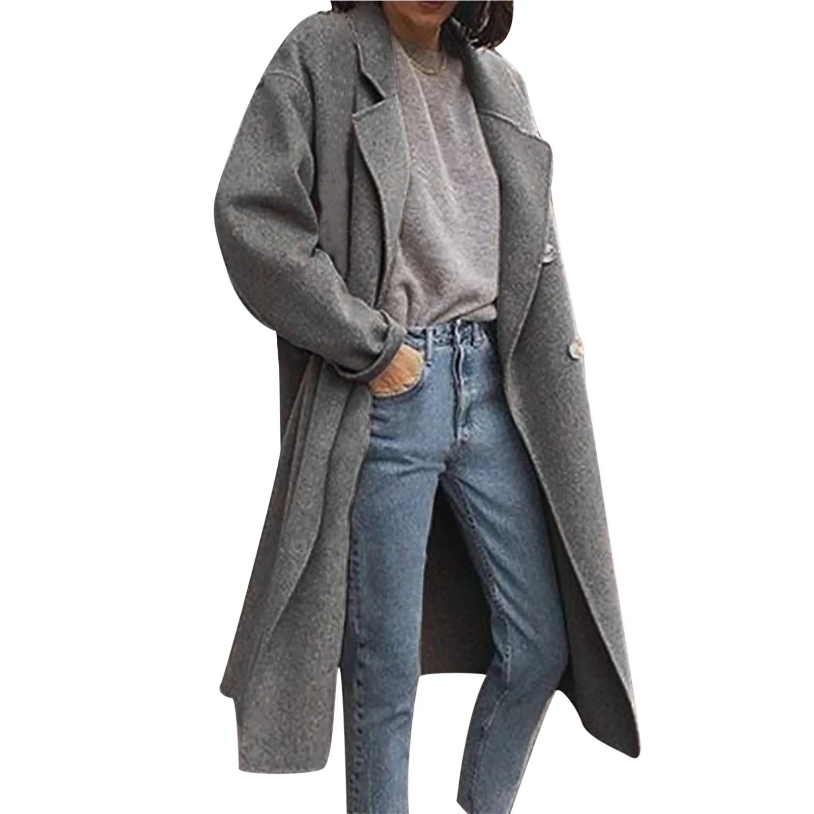Verugu Winter Jackets for Women, Women's Oversized Winter Warm Coats, Women Casual Long Sleeve Lo... | Walmart (US)