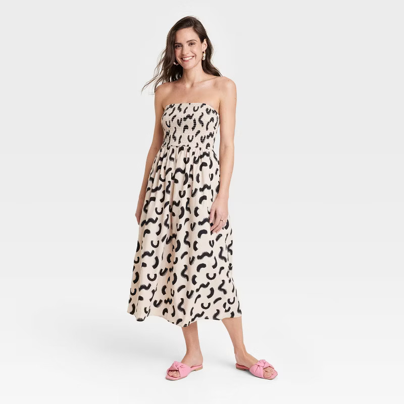 Women's Strapless Smocked Tube Sundress - A New Day™ | Target