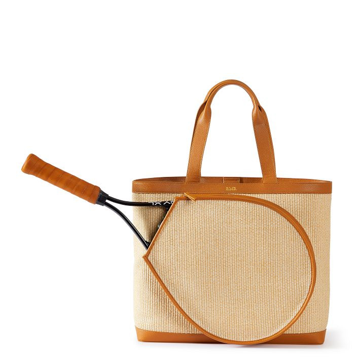 Raffia Tennis Tote | Mark and Graham