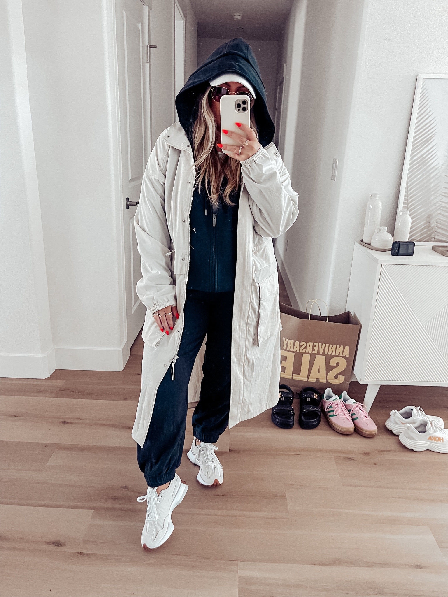 Nordstrom anniversary sale outfit idea. 

Jacket - medium 
Sweats - large 
Sweatshirt - large 
Tip - medium 
Shoes tts 



#LTKSaleAlert #LTKFindsUnder100 #LTKxNSale
