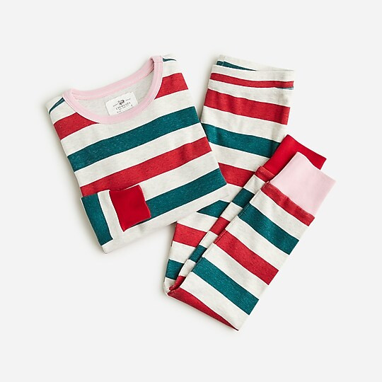 Girls' long-sleeve pajama set | J. Crew US