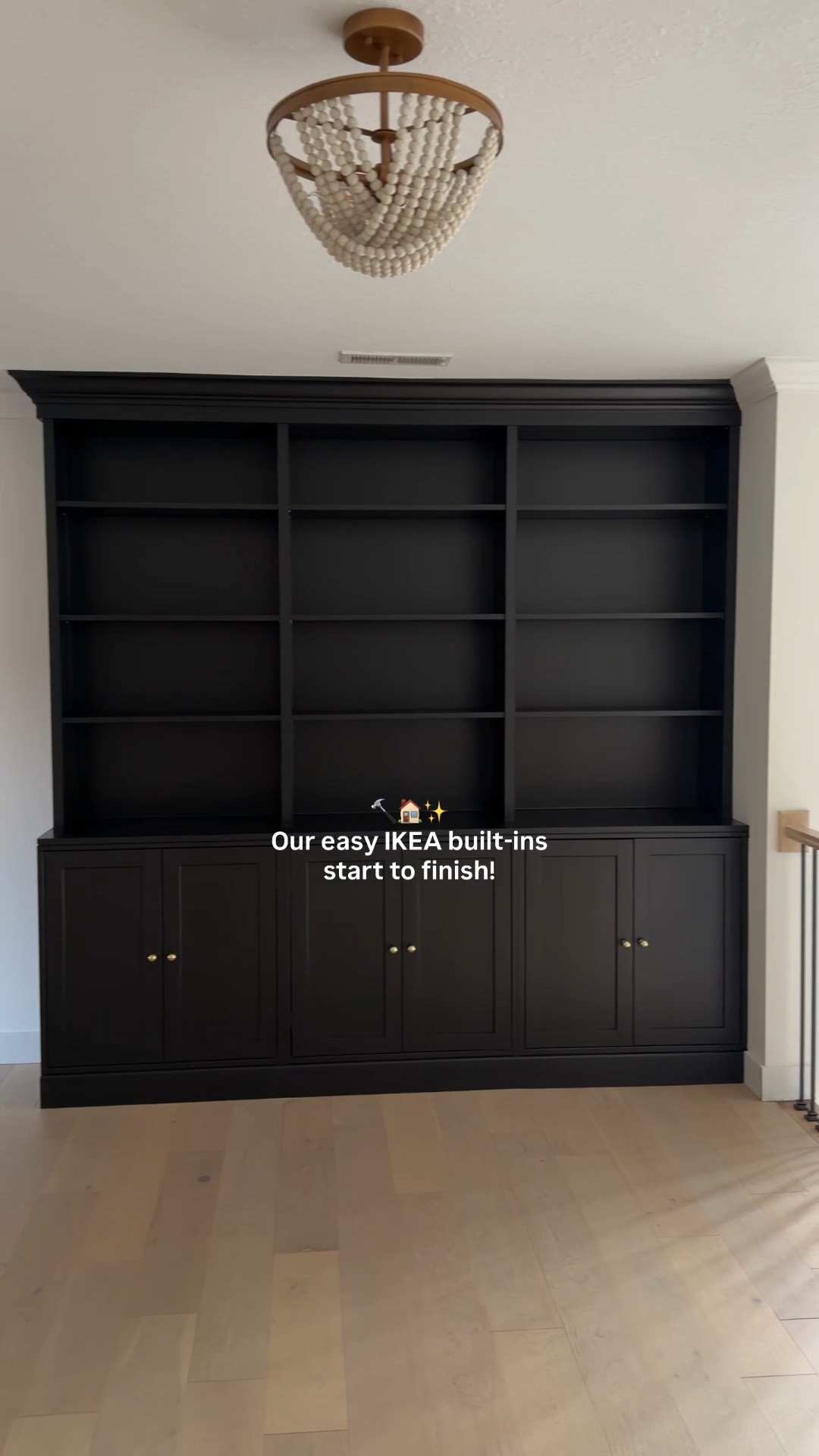 Once you have your IKEA Havsta cabinets and Billy shelves- here’s everything else you need to make this project run seamlessly. 

I added it all to a @lowes pick-up which made it so easy! 

Paint color is Dark Kettle Black by Valspar 

For more information see my Ikea built-ins IG highlight 

#LTKHome